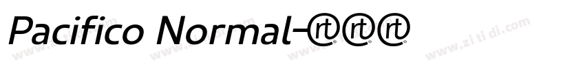 Pacifico Normal字体转换